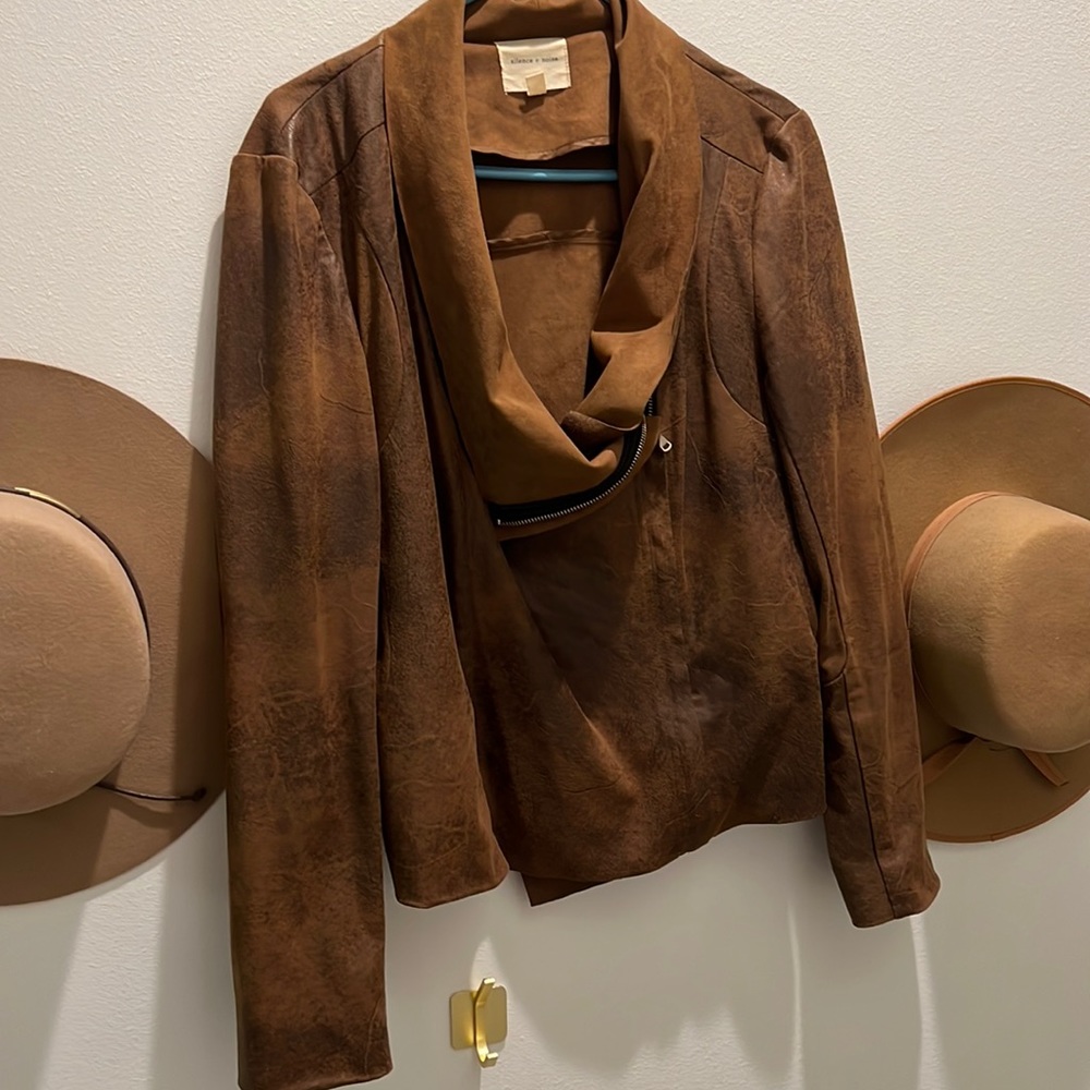 Urban outfitters silence and noise leather like jacket
